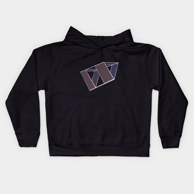 a tetrahedral kite Kids Hoodie by designsbyilse